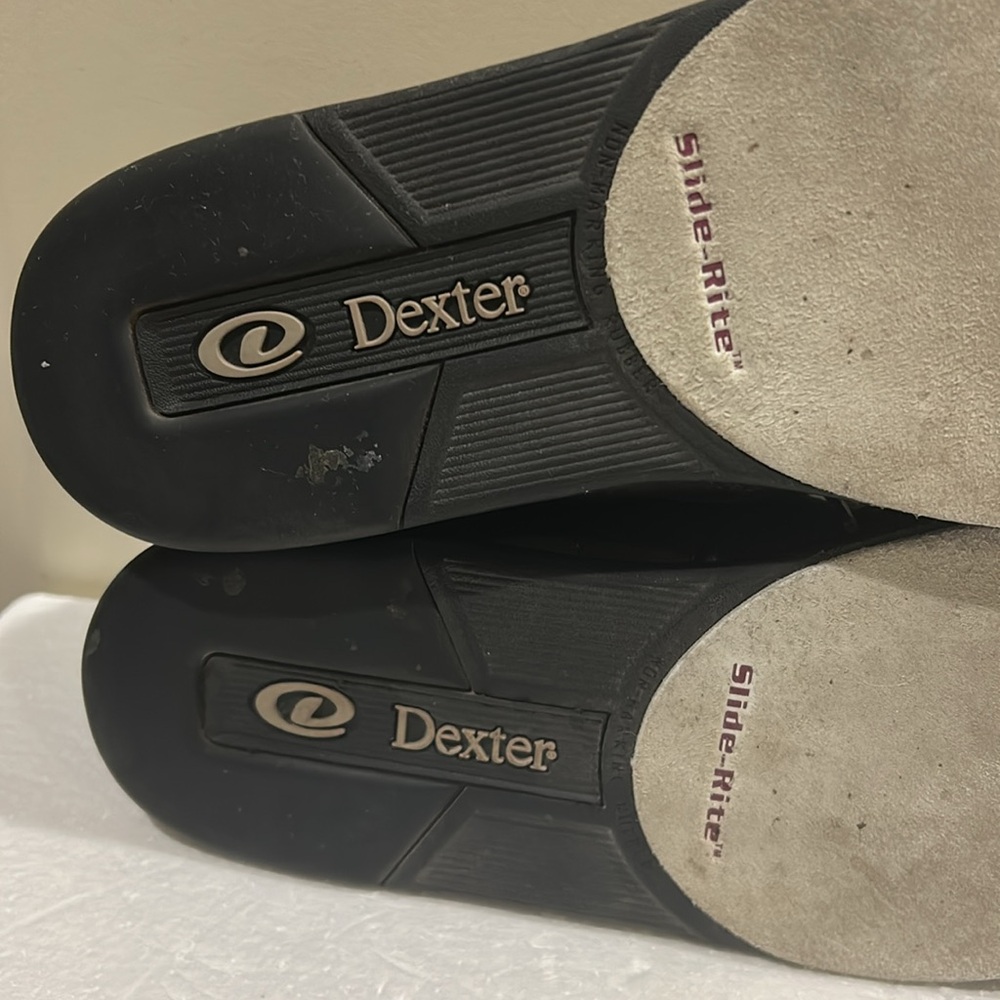 Dexter Dave men’s lace up bowling w/ slide-rite soles shoes size 11 dark grey - Picture 8 of 9